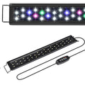 AQUANEAT LED Aquarium Light for 8 to 10 Inch Fish Tank, Auto On Off with Timer, Full Spectrum, Adjustable Brightness, Daylight Moonlight Mode, for Fresh Water Low-to-Mid Light Plants - size: 8"-10"