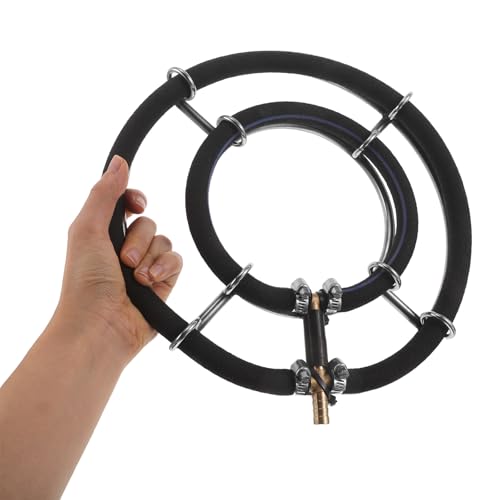 NUOBESTY Aquarium Air Diffuser Stainless Steel Air Stone - Pond Bubble Panel Fish Tank Bubbler Aeration Equipment Bubble Ring Pump Stone for Hydroponics 25CM