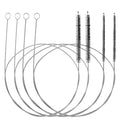 4PCS Tube Cleaner Brush 39 Inches Extra Long Straw Cleaner Brush with Soft Nylon Bristle for Cleaning Straw, Kegerator, Feeding Tube, Line, and Pump （Black） - color: 4pcs-black