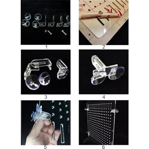 Rygcrud Aquarium Divider – 5mm Thick Transparent Acrylic Panel with Suction Cups, Fish Tank Isolation Board Partition for Divide Space(30x60cm) - size: 30x60cm