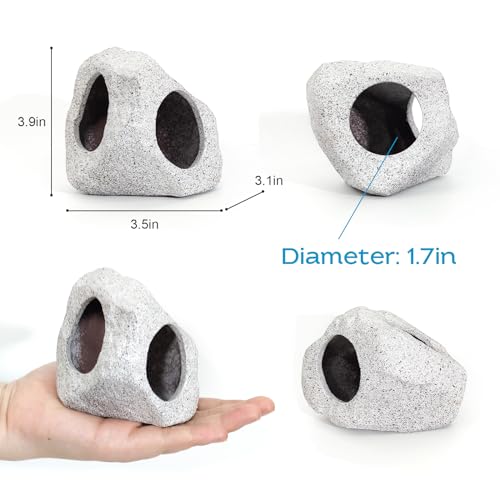 Fish Aquarium Decorations Cave Hide with Viewing Window for Betta Fish Tank Decor - color: Green 3
