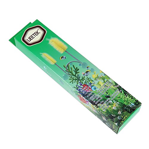 UEETEK Stainless Flexible Cleaning Brush Double Ended Canister Filter Tube Hose Pipe Clean for Fish Tank Aquarium (Sky Blue)