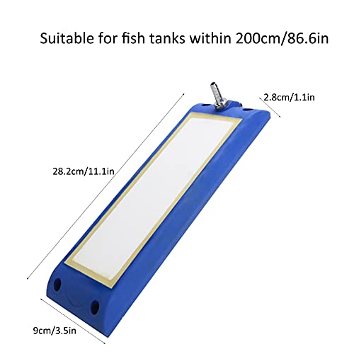 Yosoo Health Gear Fish Air Stone Micro Bubble Oxygen Diffuser, Dual Installation Aquarium Nano Air Stone Bar with 7mm Connector, Bubble Diffuser Bar for Air Pump Aquarium and Fish