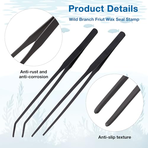 2Pcs Long Turkey Baster for Aquarium, with 2Pcs Feeding Long Tweezers Coral Feeder Kit for Aquarium Marine Fish Reef Aquatic Plant Spider Snake Lizard (Blue) - color: Blue(Coral Feeder+Stainless Steel Tweezer), size: 4pcs