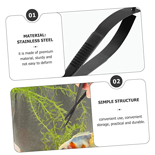 Aquarium Plant Scissors Spring Trimmer for Aquascaping and Terrarium Maintenance Ergonomic Design for Precise Plant Grass and Aquarium Decoration
