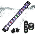 SEAOURA Submersible Aquarium Light for 12 to 23 Inch Fish Tank, 24/7 Cycle Fish Tank Light with Timer, Aquarium Plant Light with Full Spectrum+7 Single Colors, Auto On/Off, Adjustable Brightness - size: 11 Inch length