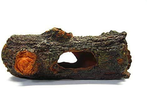 Betta Log Decaying Trunk 4.3 inches Driftwood Decor - Small Wooden Fish Tank Freshwater Decorations Aquarium Ornament Tree Plants Wood