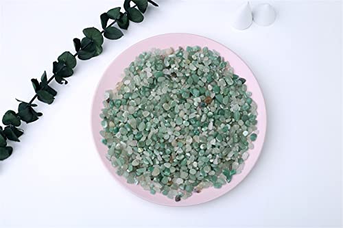 MAIBAOTA Natural Green Aventurine Crystal Quartz Rocks Chips Vase Filler Rocks for Succulent Plant Small Fish Tank Aquarium Gravel Decorative Pebbles Stones(200 gram) - color: Green-aventurine, size: 0.45 Pound