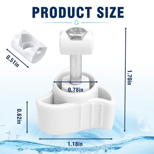 Filter Tank Lid Fastener Replacement Parts Compatible with Fluval FX2 FX4 FX5 FX6 Aquarium Canister Filter (4 PCS)