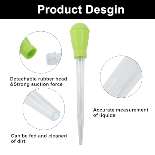 Murtenze 2 Pack Manual Fish Tank Water Changer Aquarium Dropper, Green Clean Pipette Dropper Waste Remover, Mini Gravel Cleaning Straw for Aquarium Cleaning/Aquarium Owners - color: Green