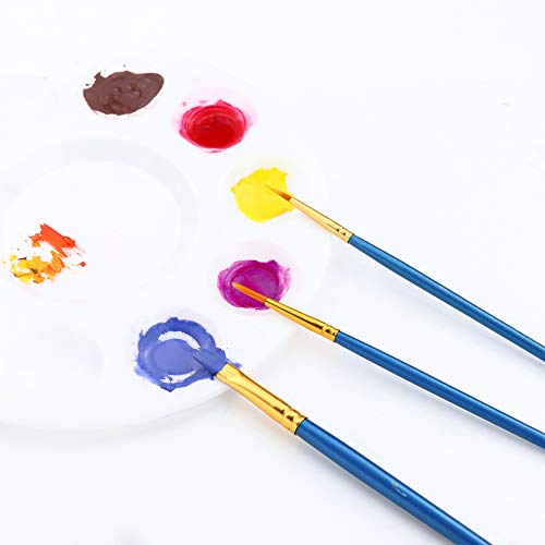 Acrylic Paint Brush Set, 100 Packs / 1000 pcs Nylon Hair Brushes for All Purpose Oil Watercolor Painting Artist Professional Kits - color: Blue, size: 1000pcs