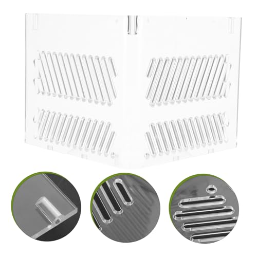 UPKOCH Aquarium Sand Guard Isolation Box for Fish Tank Acrylic Grid Plate Pump Guards Wire Management