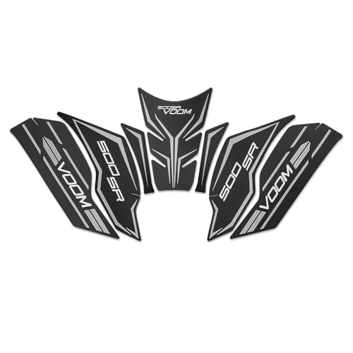 for 500SR VOOM 2024 500SR-VOOM Motorcycle Accessories Fuel Tank Protection Stickers Gas Tank Pad Anti Slip Decoration Decals Kits (Gray) - color: 500sr Voom Gray