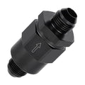 EVIL ENERGY 8AN Male Non Return One Way Check Valve Fitting Aluminum Black - size: 8AN(3/4-16 UNF)