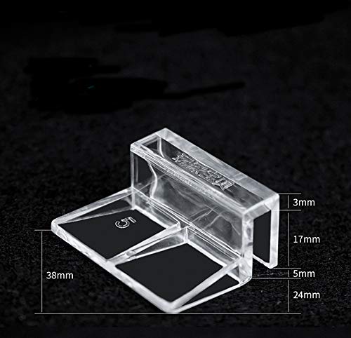 4pcs Clear Color Acrylic Aquarium Fish Tank Glass Cover Clip Support Holder (5mm)