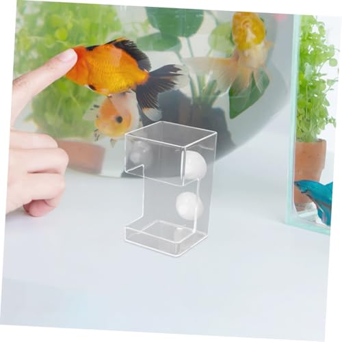 NUOBESTY 2pcs Aquarium Feeder Fish Tank Food Ring with Suction Cup Sinking Fish Feeding Tube for Aquarium Anti-Scattering Dispenser and Shrimp