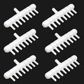 Rake-shaped hose joint air discharge diverter, Plastic Barb Hose Fitting Connector, 8-Way Outlet Air Line Pump Tubing Splitter Water Flow Divider, for Aquarium Garden Agricultural Irrigation（6Pcs）