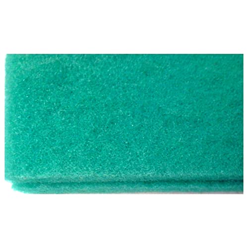 Wave Point Premium Polyfiber + Filter Media Pad 18 x 30 inch - Cut to Fit for Aquariums and Ponds (Polyfiber Plus, Green - 10x18 inch) - size: Polyfiber Plus, Green - 10x18 inch