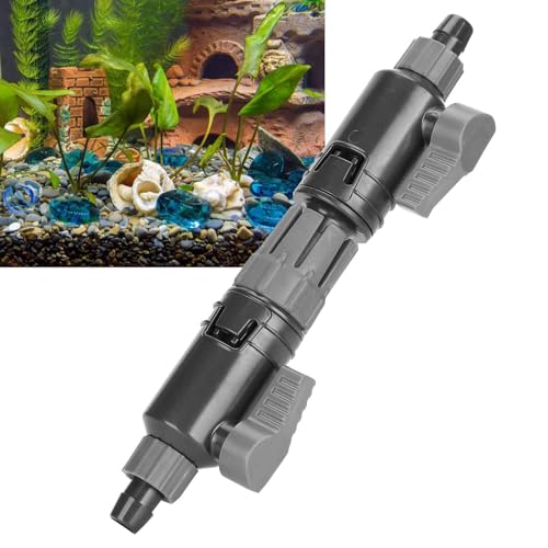 Aquarium Filter Connector Aquarium Water Control Valve Fish Hose Pipe Quick Release Double Tap Connector(/16mm)