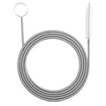 RayTour Extra-Thick Drain Brush with Stronger Spring 61-Inch Stainless Steel and Nylon Pipe Cleaner for Flexible, Curved & Slim Holes, Stronger Spring Version - style: One Head with Stronger Spring