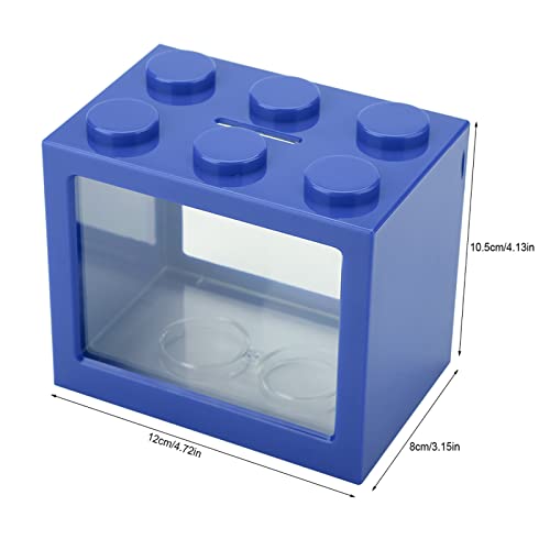 Small Fish, Acrylic Mini Fish Desktop Mini Aquarium Bowl for Goldfish Aquarium Starter Kits with USB LED Light Office Tea Table Decor
