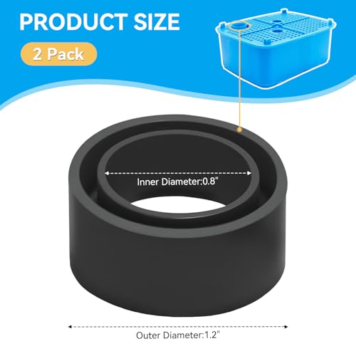 CCF221 Media Basket Joint Seal Replacement for Penn Plax Cascade Canister Fiilter 700,1000,1200,1500 Canister Filter Replacement Parts 2-Pack