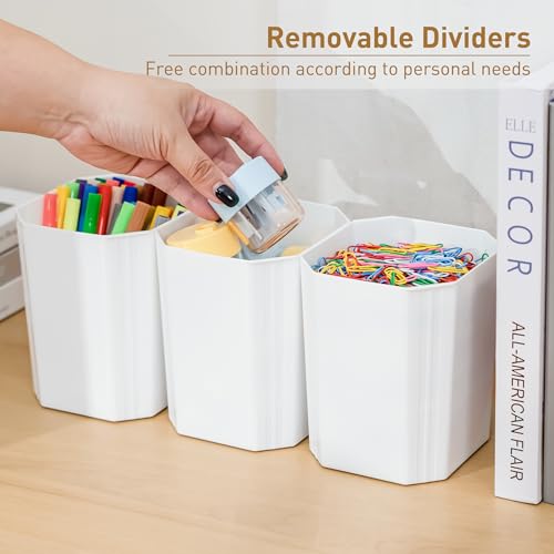 Citylife 17 QT Plastic Storage Box with Removable Tray and 6 Detachable Tall Inserts Craft Organizers and Storage Clear Storage Container for Organizing Crayon, Craft, Sewing, Playdoh, 2 Packs - size: 17 Qt- 2 Pack- W