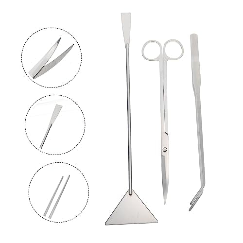 LIOOBO 1 Set Multi Function Aquarium Tools Long Aquarium Scissors Scraper Tweezers for Precision Plant Care for Fish Tank Cleaning and Aquascaping