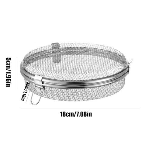 Herb Drying Rack - Stainless Steel Fly Proof Round Drying Net, Large Hanging Dry Rack Basket Sieve | Innovative Design Food Dryings Fishs Net, Fish Mesh Dry Nets for Fruits, Vegetables, Herbs, Fish - color: S