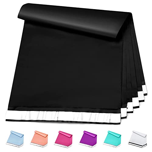Metronic Poly Mailers 19x24" 100 Pcs Large Shipping Bags for Clothing, Mailing Envelopes with Self Adhesive Waterproof and Tear-Proof Postal Bags for Small Business, Black - color: Black, size: 19x24 100PC