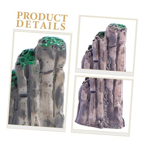 MERRYHAPY 6pcs Mini Rockery Statues for Garden Fairy Fish Tank Decor Mushroom House Landscape Accessories