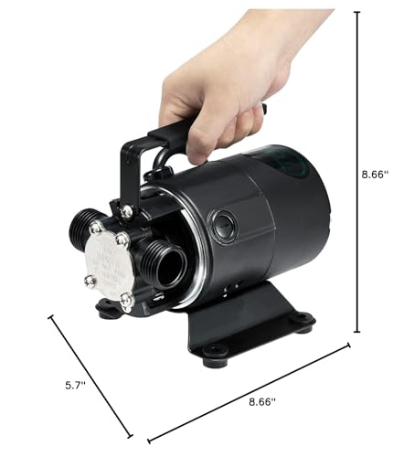Water Transfer Pump 115V 1/10HP 330GPH Self-Priming Utility Pump with Hose Kit Portable Electric Non-Submersible Pump for Pool Garden Basement Aquarium Rain Barrel Drain Water Removal - style: 115V Water Transfer Pump