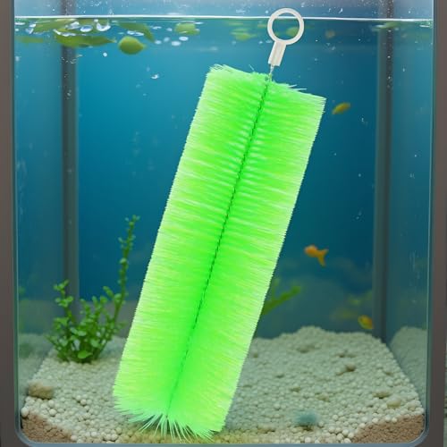 10 Packs Fish Pond Filter Brushes Set for Koi Pond Fish Tank Aquarium Water Garden Pond Skimmer Filter Cleaning Brush 16 Inch by 4.7 Inch (Green)