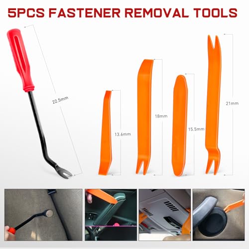Nilight 975Pcs Car Push Retainer Clips Auto Fasteners Kit Included 33 Sizes Nylon Bumper Fender Rivets Door Trim Panel Clips with 5 Fasteners Remover 10 Cable Ties for Toyota GM Ford Honda Chevy Audi - color: 975Pcs