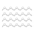 uxcell Fuel Line Hose Clips, 20pcs 4mm ID Fit 5-5.5mm OD Hose 304 Stainless Steel Water Pipe Air Tubing Spring Hose Clamps for Motorcycle Scooter - size: 4mm