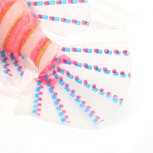 Silicone Simulation Fish Aquarium Sculpture Glowing Lifelike Fish Decoration Fluorescent Suction Cup Ornament for Tank(Pink Blue) - style: Pink Blue