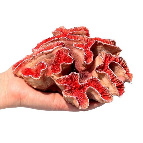 Besimple Aquarium Coral Ornaments Decor Fish Tank Plants Decoration for Aquarium Landscape,Red - color: Red