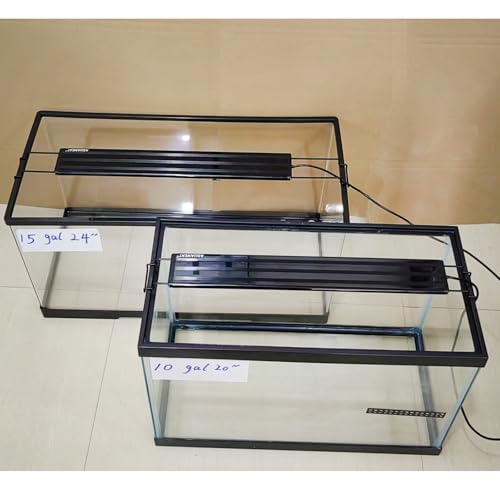 AQUANEAT LED Aquarium Light for 18 to 24 Inch Fish Tank, Auto On Off with Timer, Full Spectrum, Adjustable Brightness, Daylight Moonlight Mode, for Fresh Water Low-to-Mid Light Plants - size: 18"-24"
