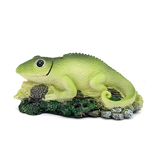 Aquarium Air Bubbler Decorations,Air Bubbler Decor Ornament for Fish Tank (Lizard)