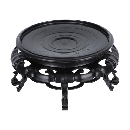 Gadpiparty Resin Flowerpot Rack Display Stand for Vase and Mini Fish Tank, 14cm Diameter Elevated Decorative Tray for Indoor Plant Storage and Ornament Showcase
