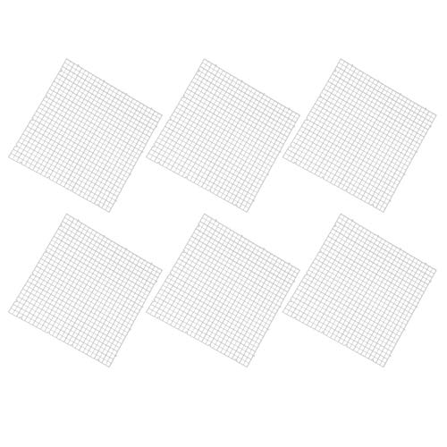 GOWENIC 6Pcs Aquarium Grid Plate, Fish Tank Bottom Isolation Filter Divider, Crate Cutting Splicing Panel for Breeding Livebearers Reptile (30 * 30CM) - color: Clear
