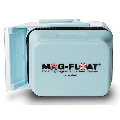 Mag-Float Large Acrylic Aquarium Algae with Scraper Cleaner | Magfloat Floating Magnetic Fish Tank Magnet Cleaning Scrubber Brush Tool for Freshwater Saltwater Marine Reef Tanks - size: Large