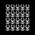 20PCS 20mm Aquarium Suction Cup Clips, Clear Airline Tube Holders for Fish Tank Air Hose, Clamps for Aeration Tubing Setup and Organization - size: 20mm
