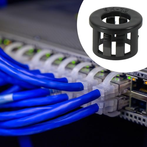 LALAFINA 10Pcs Double-Locked Nylon Hose Clips Ratcheting Design Waterproof Cable Management Clips for Secure Wiring and Tubing