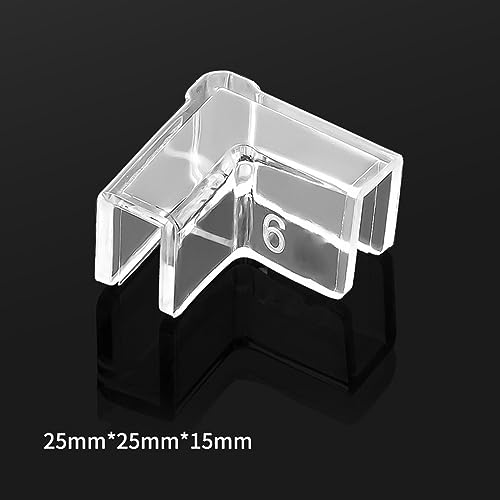 4PCS Fish Tank Edges Protector Clear Tools Clear Aquarium Glass Cover Protector Easy Install Aquarium Glass Corner Edges Protectors - color: 5mm