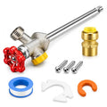 8 inch Anti-Siphon Frost Free Sillcock, No Lead Brass Frost Proof Outdoor Faucet Bib with Backflow Preventer, 1/2" Push-to-Fit Connector X 3/4 Inch Hose Bibb Frost Free Spigot - style: 8 inch Anti-Siphon Frost Free Sillcock