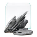 Natural Slate Rocks 2-4 Inches Aquarium Rocks 5lb Aquascaping Stones for Aquarium Terrarium Reptile Habitat Decoration Vivariums Paludariums Bonsai Miniature Fairy Gardens - size: 5lb(2-4in)