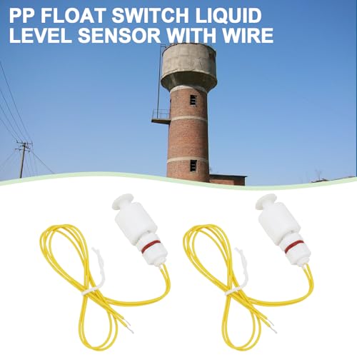 2pcs Float Switch Liquid Level Sensor M8x1.25 Replacement Part AC/DC110V 0.5A Water Level Sensor Suitable for Aquarium Pump Control Liquid Controller