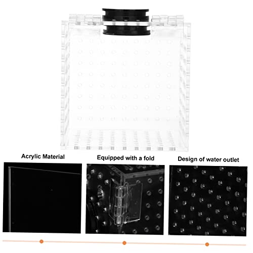 BESPORTBLE 1pc Fish Isolation Box Magnet Easy Installation Fish Hatching Container Water for Smooth for Breeding and Acclimation