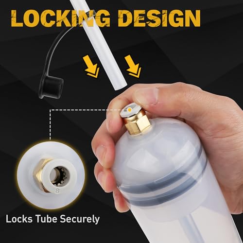 500cc Oil Fluid Extractor Pump, Multi-Purpose Oil Syringe, Fluid Syringe Extractor, Car Vacuum Fuel Transfer, Automotive Oil Syringe(17.6 Oz./0.45 Qt./500 CC) - size: 500CC